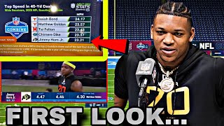 🚨SHOCKING: Colorado Jimmy Horn Jr Is GOING VIRAL For POSTING WR TOP 5 FASTEST 40 At NFL Combine!