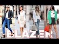 OUTFITS con BLAZER | Tendencias de Moda 2022 Como Combinar Chaqueta Americana con jeans