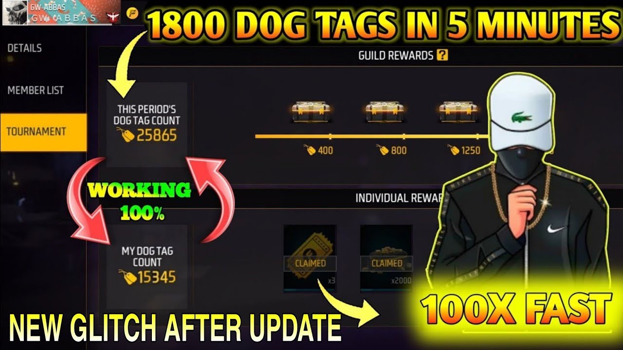 HOW TO COMPLETE DOG TAGS IN FREE FIRE | GUILD GLORY KAISE BADHAYE | GUILD DOG TAG TRICK AUTO CLICKER