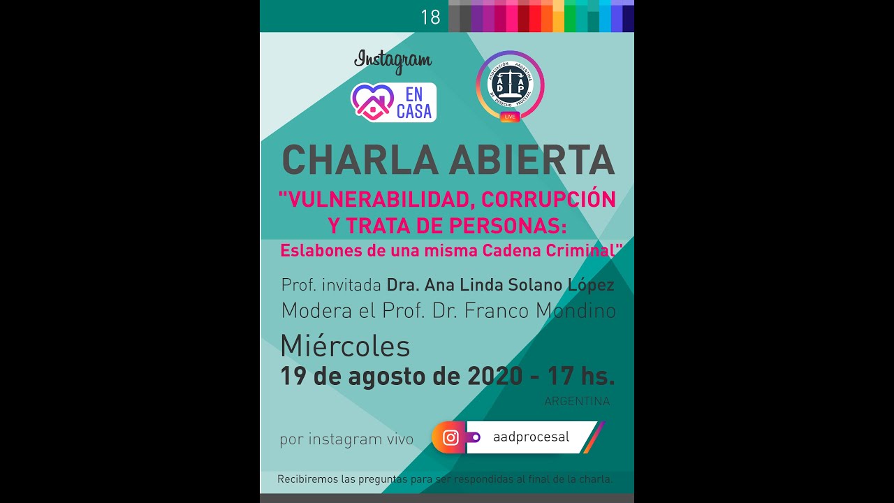 Charla Abierta 18 - Dra. Ana Linda Solano Lòpez