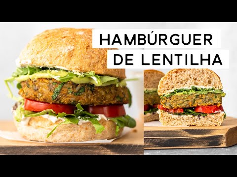 HAMBÚRGUER DE LENTILHA VEGANO | PLANTTE