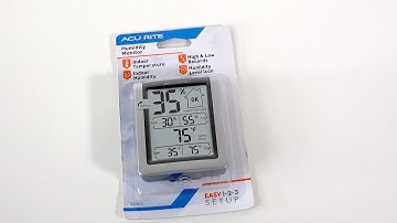 AcuRite 00613 Indoor Humidity Monitor Unboxing
