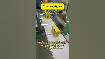 One checkweigher can help you solve big problems! All sizes can be customized! #checkweigher
