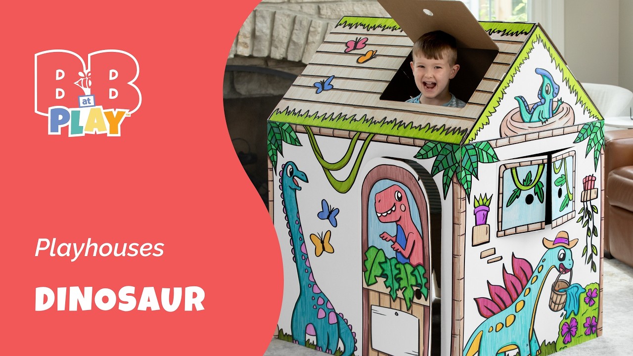 Bankers Box At Play - Dinosaur Playhouse - YouTube
