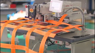 Automatic programmable webbing nets sewing machine sale to USA