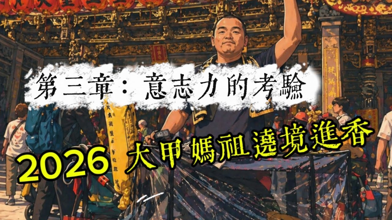 2026 大甲媽祖繞境進香 丙午年 第三章:意志力的考驗 ｜即將抵達新港｜被報馬仔追上｜疲勞的累積