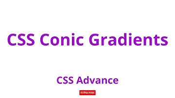 Conic-Gradient | CSS Advance Tutorial for Beginners in HINDI | #css