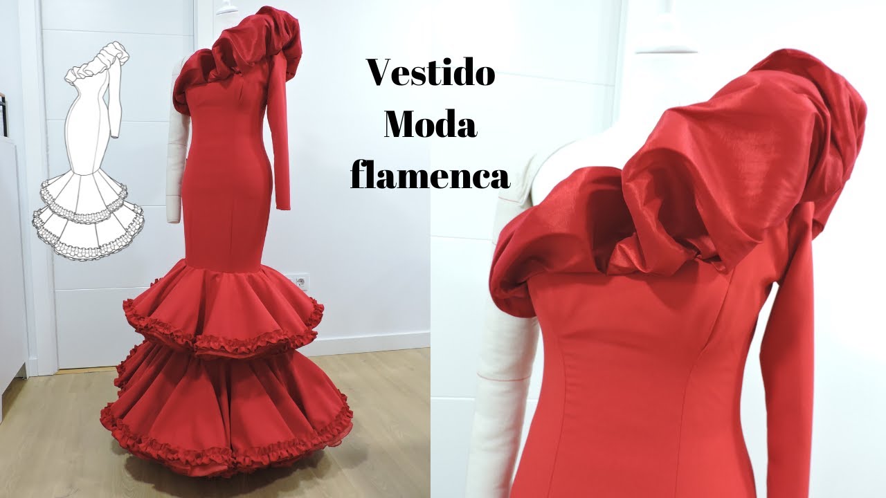 Como hacer un vestido de flamenca con enaguas de clavel