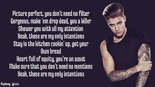 Justin Bieber - Intentions ft. Quavo (Lyrics) chords