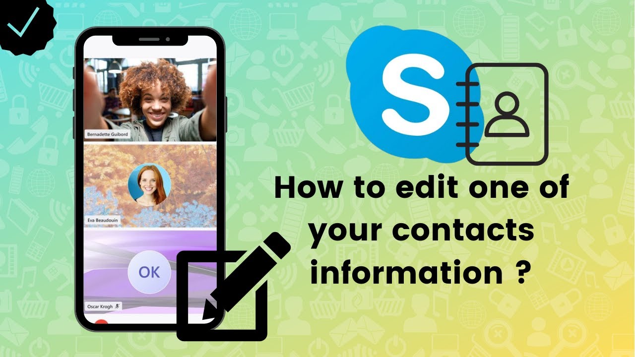 How to edit one of your contacts information on Skype? - YouTube