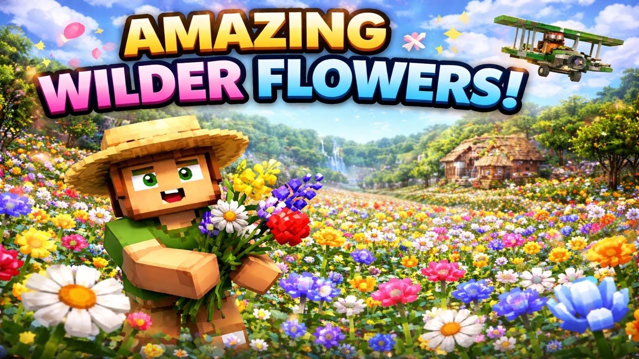 🌸 Minecraft’s PRETTIEST Flowers?! | Wilder Flowers Mod Showcase 🌼✨