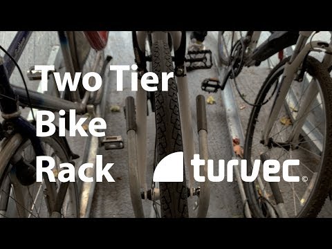 two tier bicycle rack
