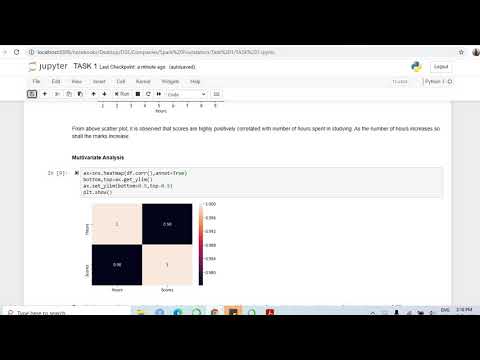Task_1 - Prediction of score of student based on number of study hours