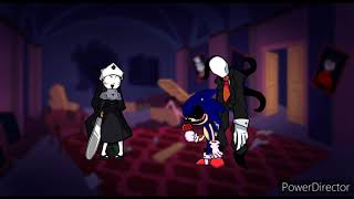 Taki vs Slenderman and Sonic.EXE [Bazinga x Engage x Too Slow] FNF Mashup