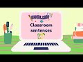 English lesson  useful sentences in the classroom  vocabulary and pronunciation