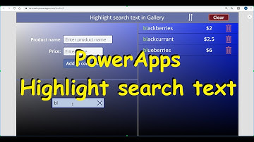 Powerapps: Highlight search text (as you type) in gallery (workaround example)