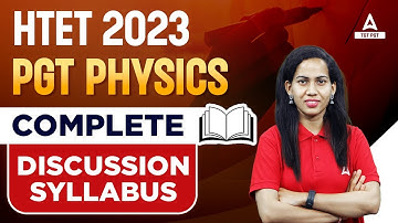 HTET PGT Physics Syllabus 2023 | HTET Syllabus Discussion