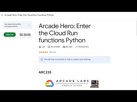 Arcade Hero: Enter the Cloud Run functions Python || Lab Solution || #googlecloud #google