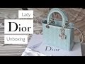 Lady Dior Blue Patent Unboxing || Nano Comparison