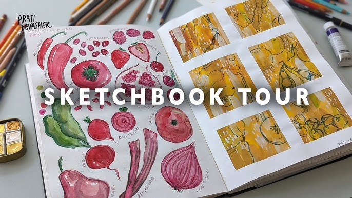 4 BOOKS ABOUT SKETCHBOOKS – finding INSPIRATION from other artists + a mini  SKETCHBOOK TOUR (or 3!) 