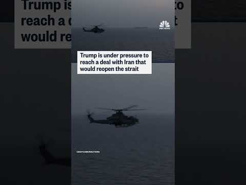 U.S. military releases footage of ships and aircrafts enforcing the blockade in the Strait of Hormuz