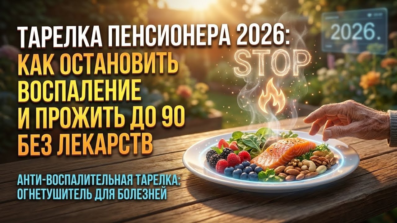 Тарелка пенсионера 2026: как остановить воспаление и прожить до 90 без лекарств