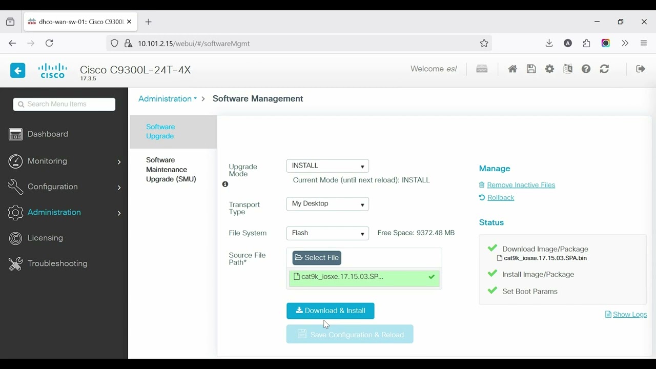 Обновление прошивки коммутаторов Cisco Catalyst | Режим графического интерфейса и командной строк...