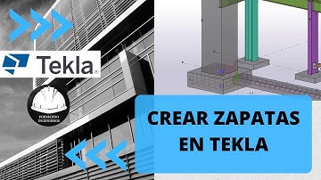 🔴Cómo Modelar Zapatas de Cimentación en Tekla Structures | Tutorial Completo
