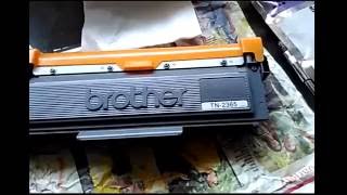 Brother Toner cartridge TN-2365 Reset and Refilling