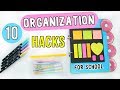 10 Organization Hacks + DIYs For Back to School 2018! | Ellen Kelley