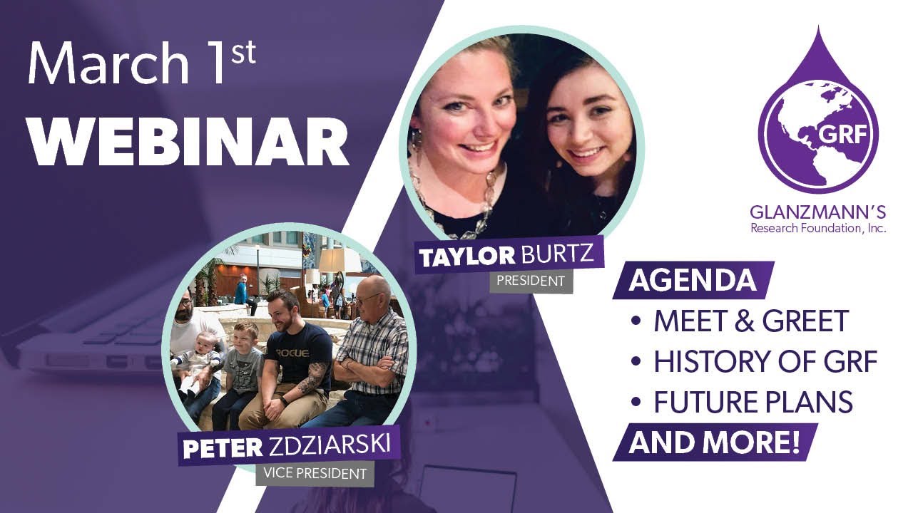 National Glanzmann Thrombasthenia Awareness Day Webinar