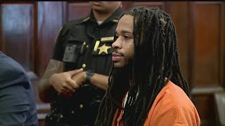 Defendant insists innocence as he's sentenced for shooting that killed man, injured woman and toddle