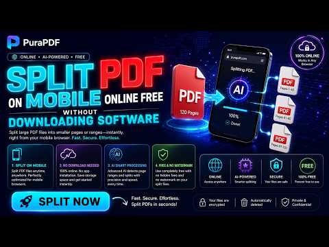 Split PDF on mobile online free without downloading software