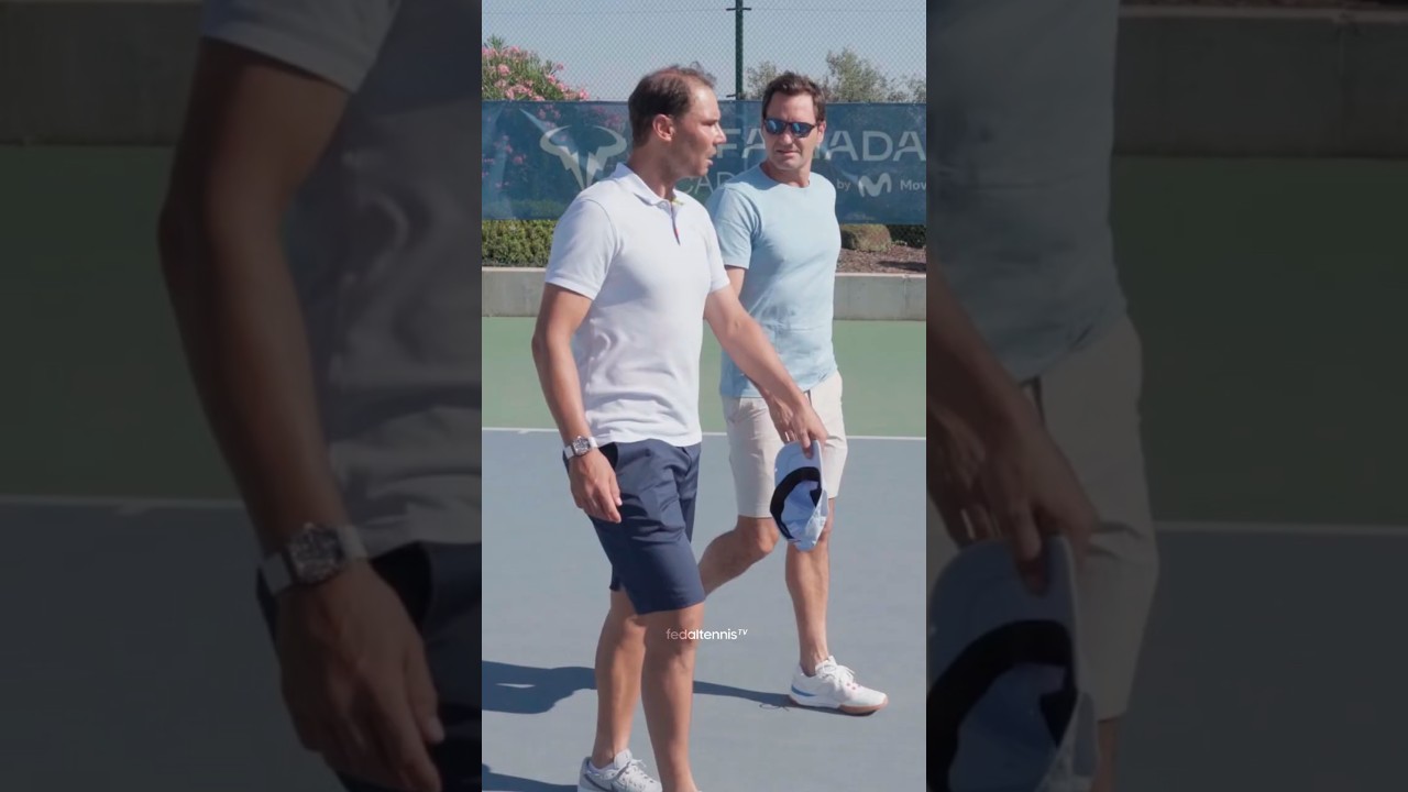 Nadal & Federer at the Rafa Nadal Academy: A Day of Legends! 