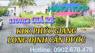 ( Đã bán )Bán đất Cần Đước lô góc 110m2 kdc Phúc Giang giá ngộp