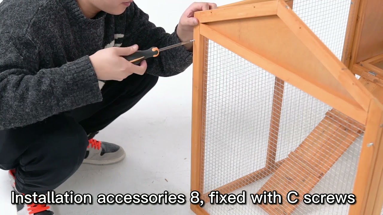 BestOffice CC-WD497-NATURE chicken coop