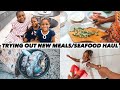 SPEAKING MY LANGUAGE TO THE GIRLS,SEAFOOD HAUL & TRYING NEW MEALS AT HOME | VLOG