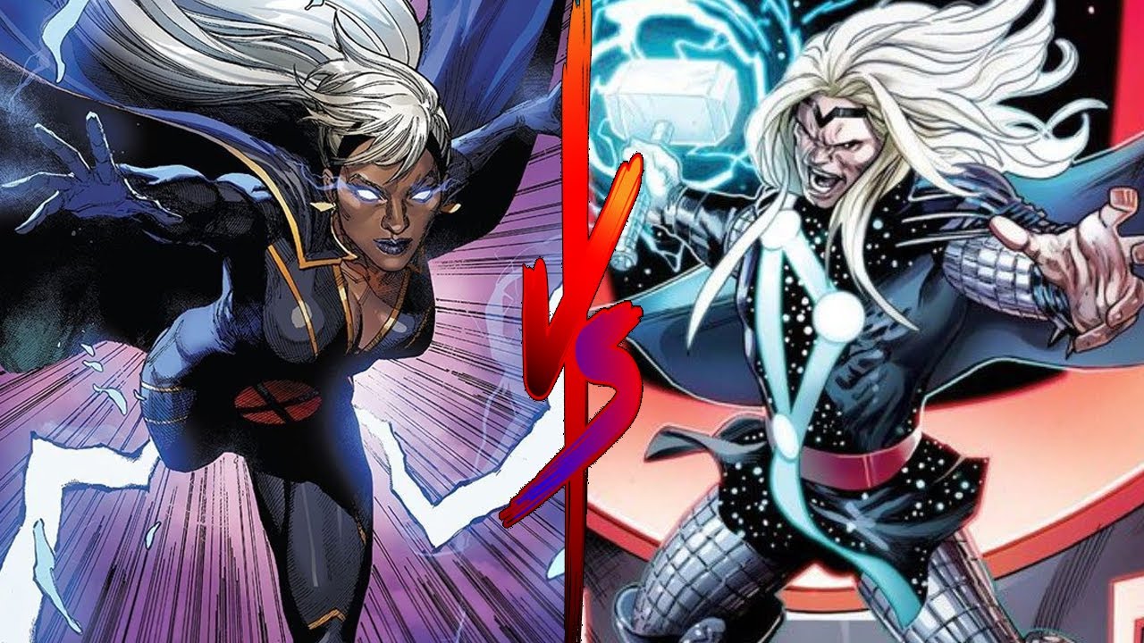 Storm vs Thor and who will win. The Battle Between the Goddess of Storms and the God of Thunder.