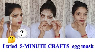 I tried 5-minute crafts egg mask | does it really work?