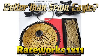 Aliexpress Raceworks 1x11 speed Gold Groupset Review | 11-50T Sram Shimano