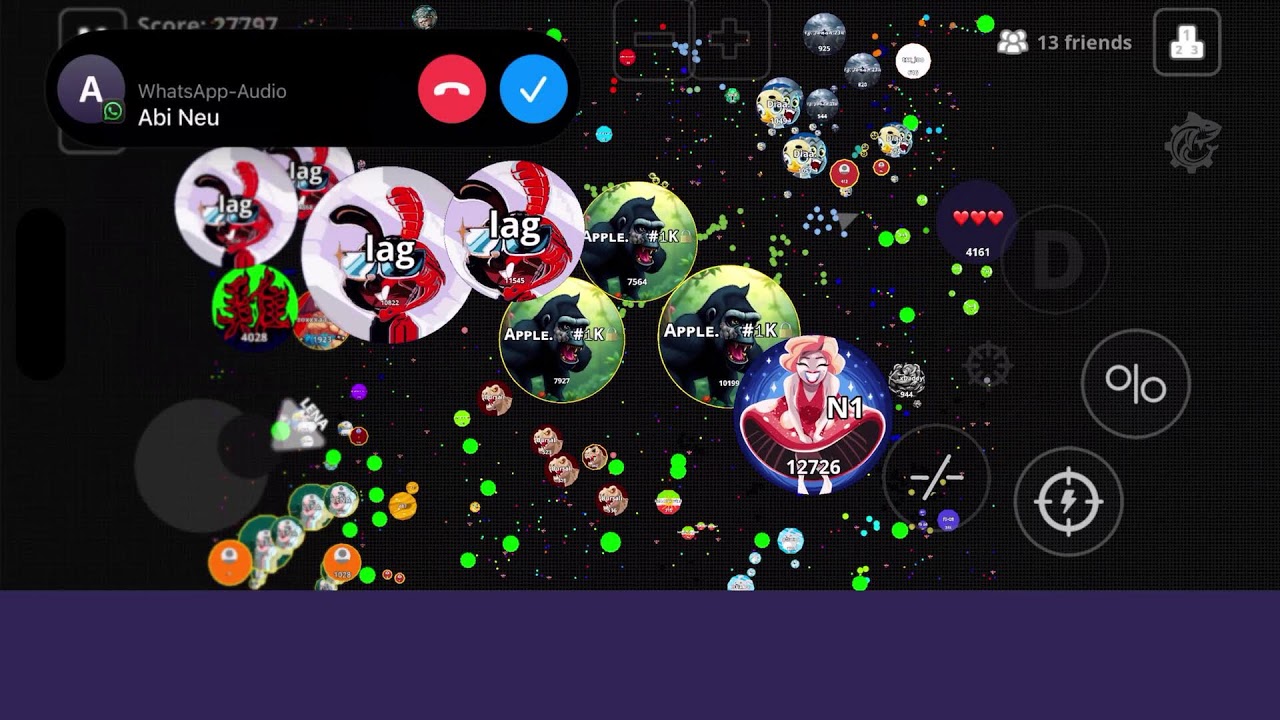 ⛔Agar.io Server⛔ Agario on Mobile with #bots  #AppleAgarLive #Live #Agario #giveaway #100