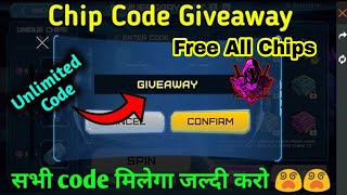 How To Get All Unique Chips Free In Free Fire Chips Code Free Fire Collect All Chips Code Code