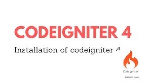 codeigniter 4 tutorial | codeigniter 4 installation | part 1