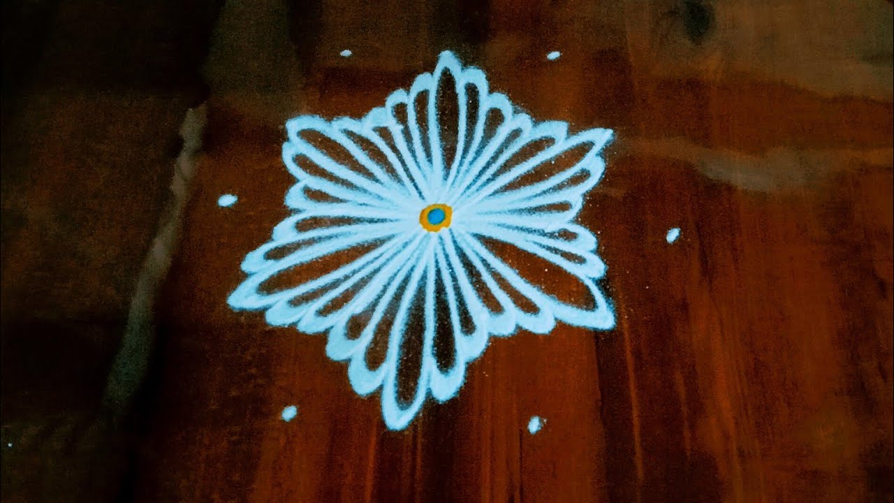 daily use rangoli || rangoli || rangoli design || freehand rangoli ...