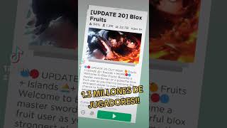 BLOX FRUITS update 20 RECORD DE JUGADORES SIMILTANEOS roblox bloxfruits