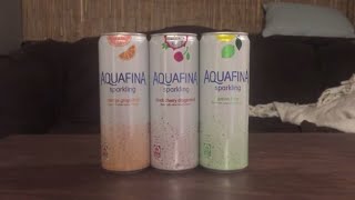 Thumbnail for Jon Drinks Water #4896 Aquafina Sparkling Water Beverage, Orange Grapefruit VS Black Cherry Dragonfr