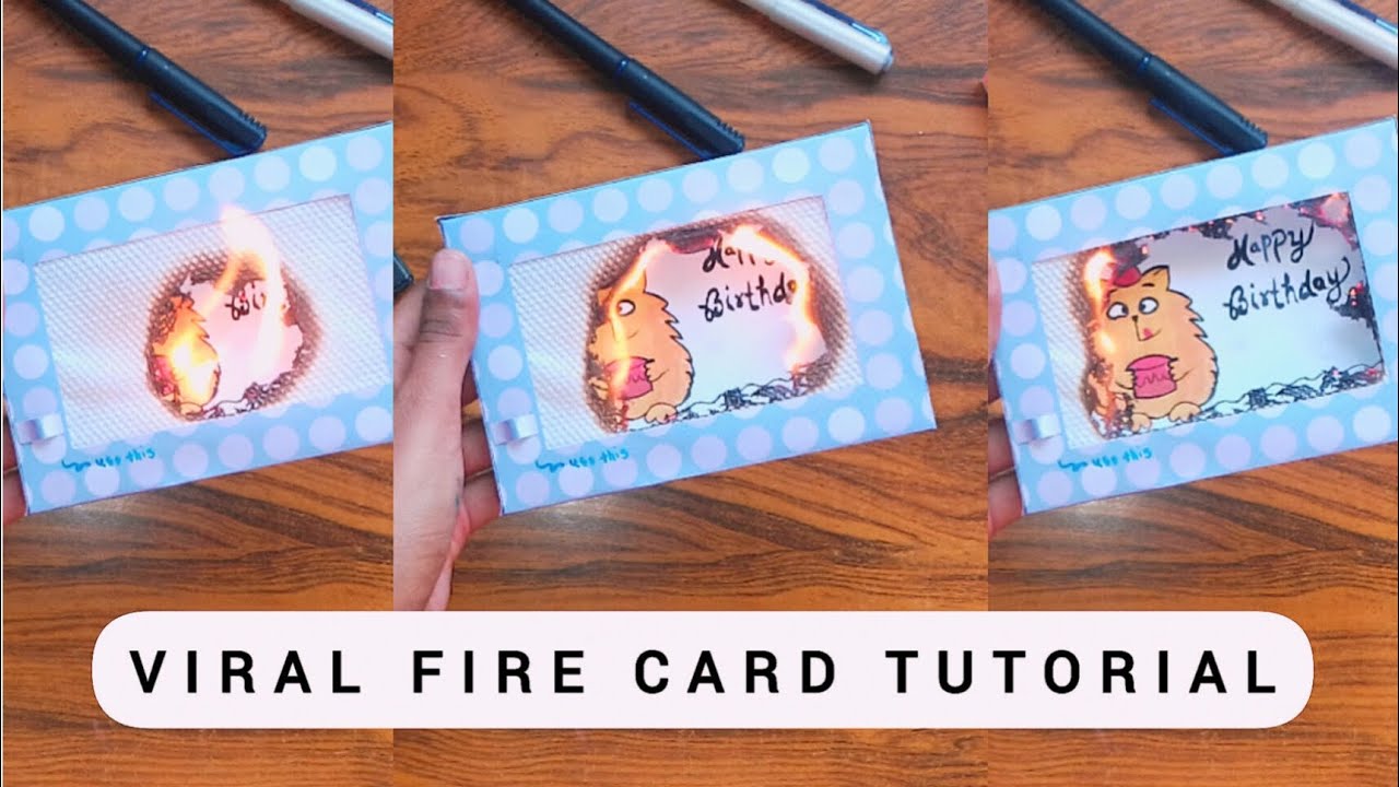 DIY SURPRISE FIRE CARD IDEA🔥l HANDMADE l FULL TUTORIAL l 