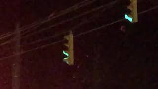 8 inch Eagle Flatback 4 section traffic light at night *REPLACED*