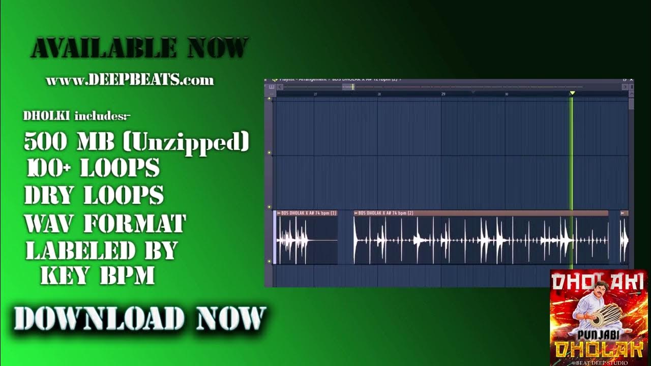 Fl Studio Dholak Loops Pack (A) Rhythm Bhajan Kirtan Indian Classical