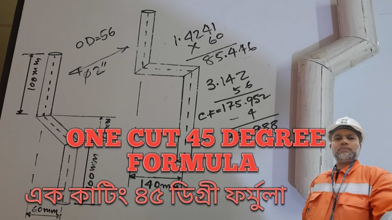 steel-and-pipe-fabrication-tutorial-one-cut-45-degree-formula-youtube